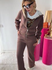 Tuta Holly con felpa zip