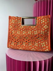 Borsa in pizzo con tracolla chiusura calamita