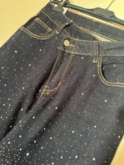 JEANS GLITTER ELASTICIZZATO
