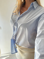 CAMICIA CELESTE 100% COTONE