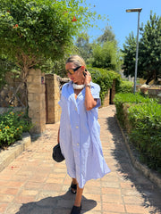 CAMICIONE BOTTONI SWAROSKY 100%COTONE