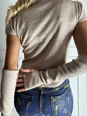 Maglia con manicotti