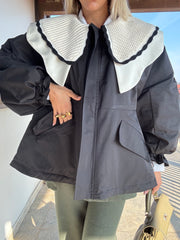 Piumino collo Peter Pan