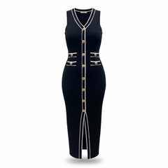 ABITO ELISABETTA ELASTICIZZATO NERO