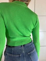 CARDIGAN IN VISCOSA BOTTONI ORO