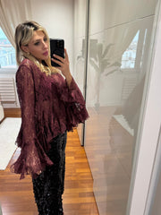 PANTALONE BALLON IN PAILLETTES