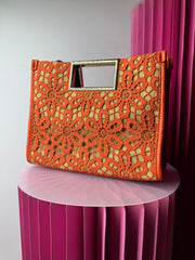 Borsa in pizzo con tracolla chiusura calamita