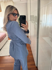 TAILLEUR GESSATO AZZURRO