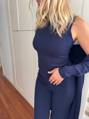 COORDINATO 3 pezzi CANOTTA PANTALONE CARDIGAN