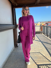 Coordinato treccia 3 pezzi