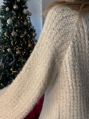 MAGLIA GLITTER CON FIOCCO 100% VISCOSA