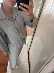 COORDINATO GESSATO GRIGIO