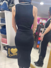 ABITO ELISABETTA ELASTICIZZATO NERO