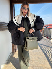 Piumino collo Peter Pan