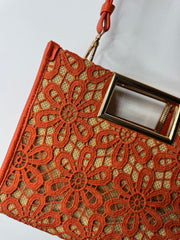 Borsa in pizzo con tracolla chiusura calamita