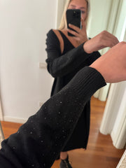 ABITO A COSTINE + CARDIGAN GLITTER