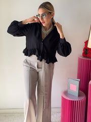 Camicia volant asimmetrica