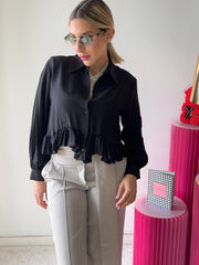 Camicia volant asimmetrica