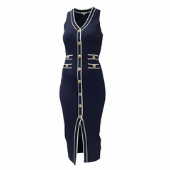 ABITO ELISABETTA ELASTICIZZATO BLU