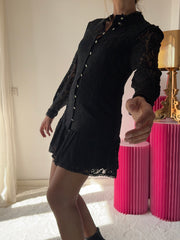 Abito in pizzo elasticizzato