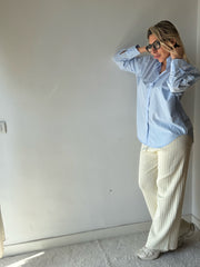 CAMICIA CELESTE 100% COTONE