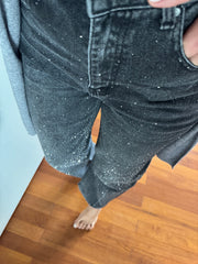 JEANS GRIGIO BALLON GLITTER