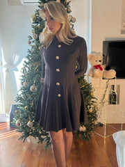 ABITO BOTTONI ORO MARRONE