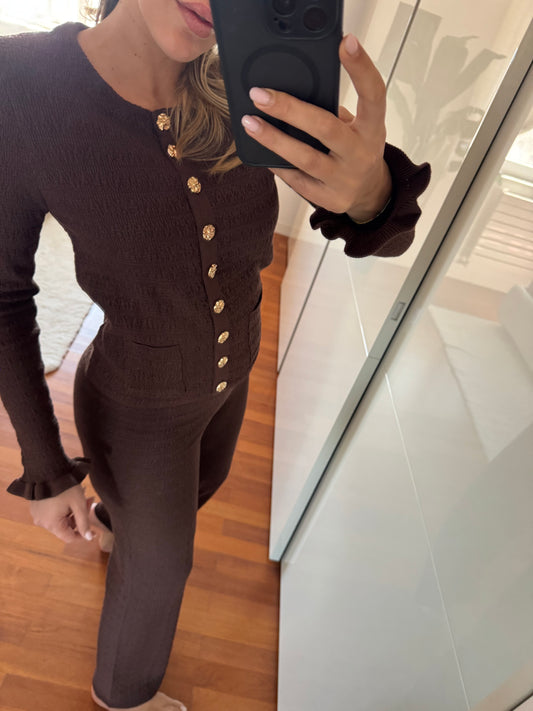 COORDINATO KORA MARRONE