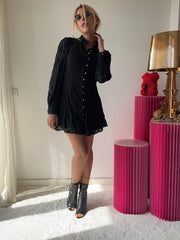 Abito in pizzo elasticizzato