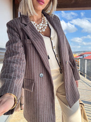 Giacca rigata