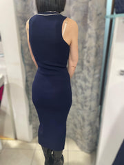 ABITO ELISABETTA ELASTICIZZATO BLU