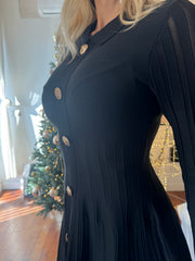 ABITO BOTTONI ORO NERO