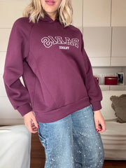 Felpa con cappuccio casual imbottita