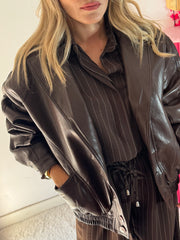 GIACCA IN ECOPELLE FODERATA