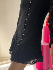 Abito in pizzo elasticizzato