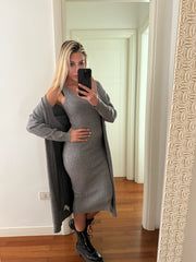 ABITO A COSTINE + CARDIGAN GLITTER
