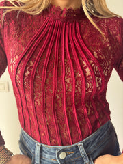 BODY IN PIZZO BORDEAUX