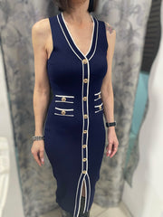 ABITO ELISABETTA ELASTICIZZATO BLU