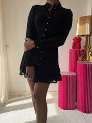 Abito in pizzo elasticizzato