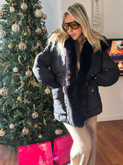 PIUMINO CON ECO-PELLICCIA ESTRAIBILE