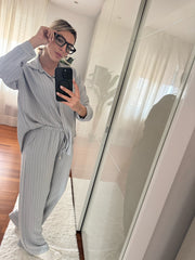 COORDINATO GESSATO GRIGIO