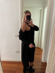 ABITO A COSTINE + CARDIGAN GLITTER