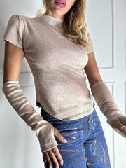 Maglia con manicotti