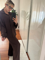 COORDINATO GESSATO MARRONE