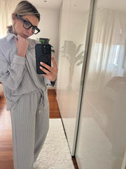 COORDINATO GESSATO GRIGIO