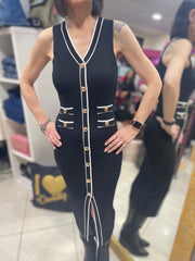ABITO ELISABETTA ELASTICIZZATO NERO