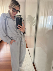 COORDINATO GESSATO GRIGIO