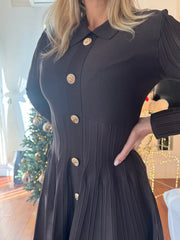 ABITO BOTTONI ORO MARRONE