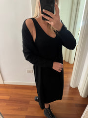 ABITO A COSTINE + CARDIGAN GLITTER