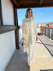 Coordinato treccia 3 pezzi